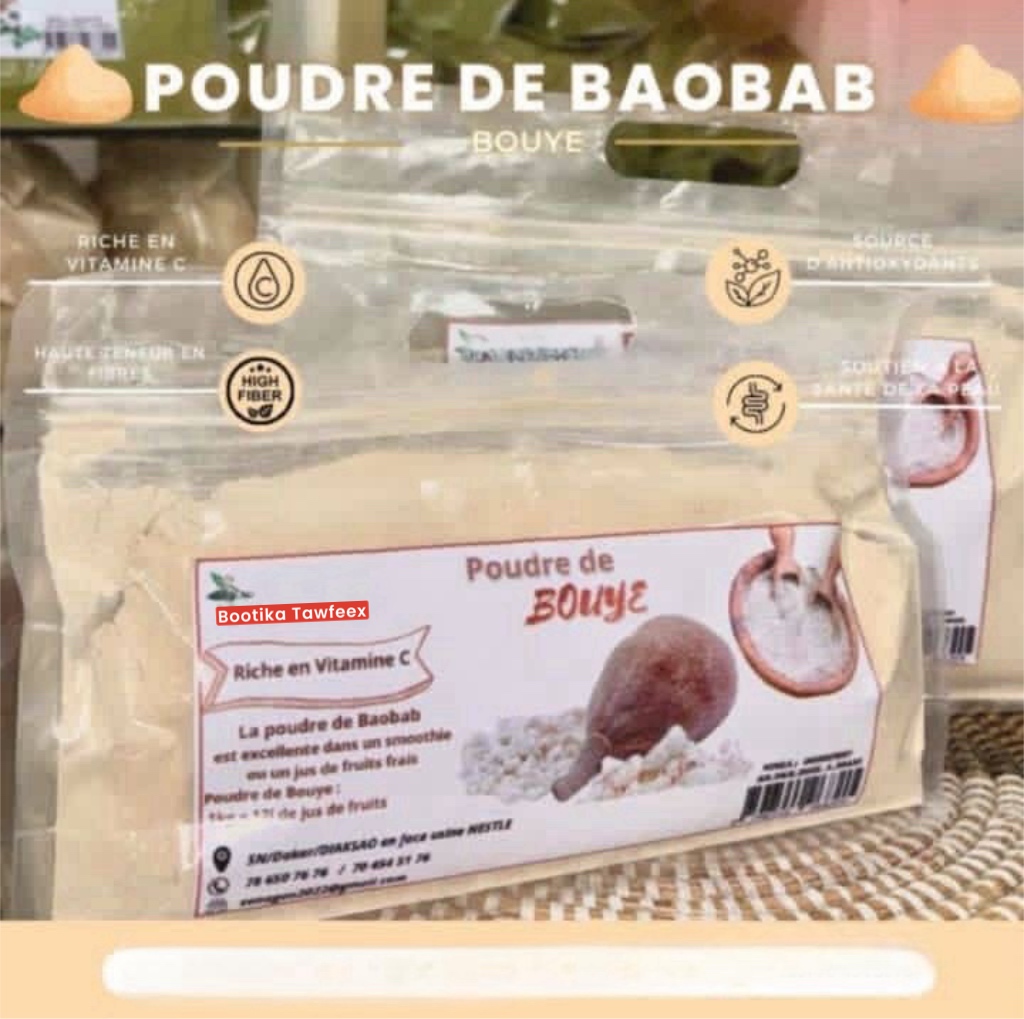 Poudre de Bouye – Superaliment naturel et rafraîchissant, Tawfeex Market, Tawfeex, ecommerce, senegal, market