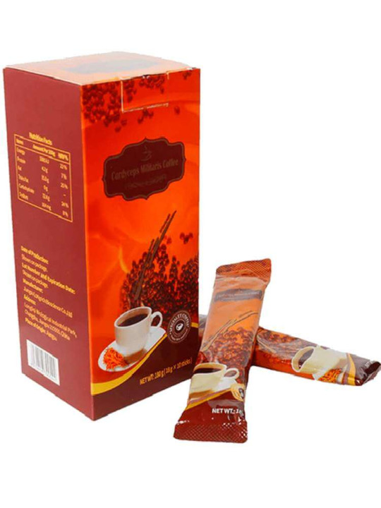 Café Cordyceps Militaris - Longrich - Boisson Décaféinée 100% Bio - 10 Sticks de 18 g, Tawfeex Market, Tawfeex, ecommerce, senegal, market